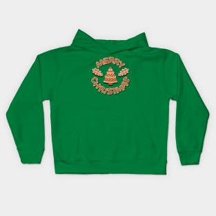 Gingerbread Merry Christmas Kids Hoodie